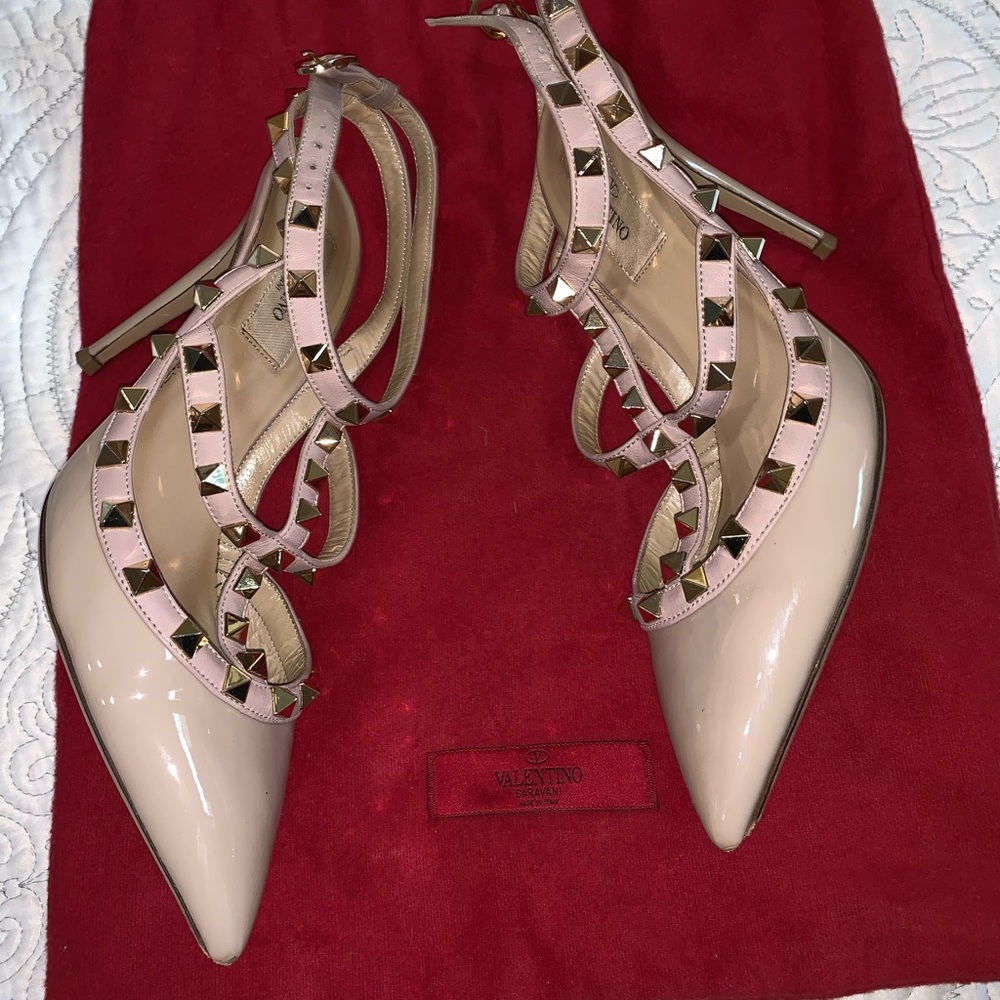 Rockstud T-Strap Pump Valentino Garavani size 37 - Picture 4 of 5